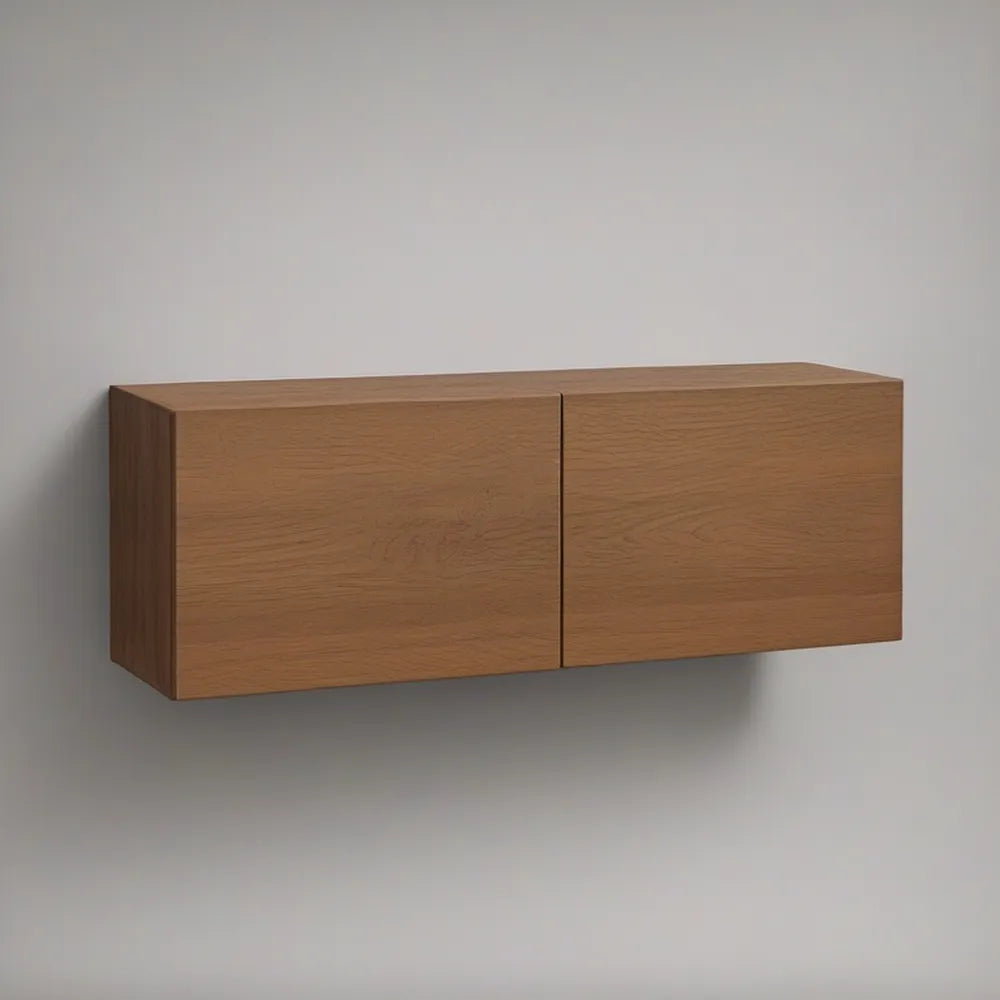 Móvel Suspenso em MDF com Acabamento Melamínico Carvalho, 120 x 35 x 40 cm, com 2 Portas