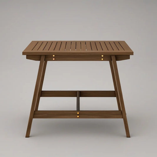 Mesa Dobrável de Jardim em Madeira Maciça de Acácia Castanha 120 x 70 x 74 cm