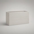 Floreira Retangular em Aço Galvanizado Branco 80 x 40 x 60 cm